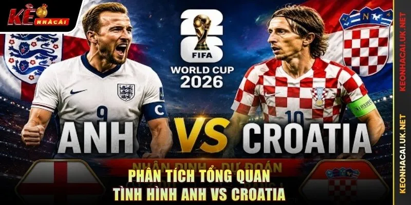 Phân tích tổng quan tình hình Anh vs Croatia